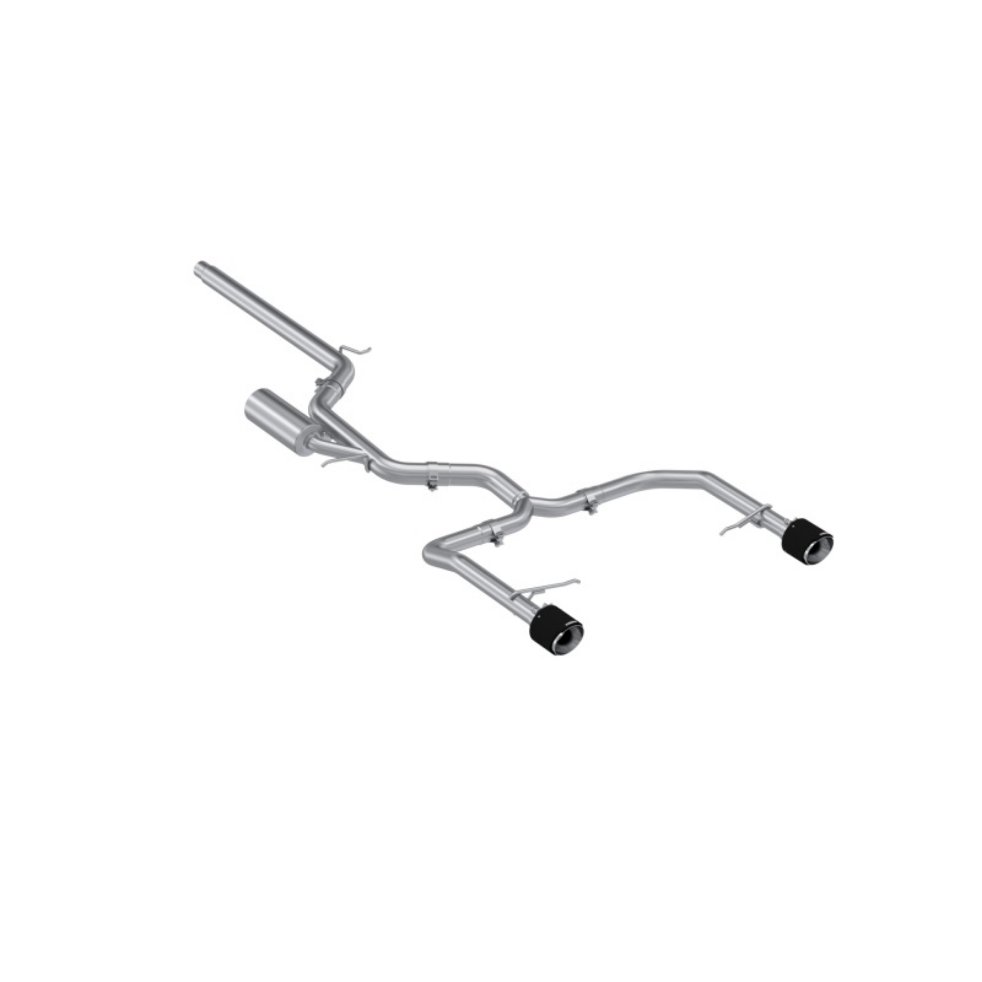 Picture of MBRP 2022 VW Jetta GLI 2-0 TSI 3in Cat Back T304 SS 2-5in Dual Split Rear w- Carbon Fiber Tips