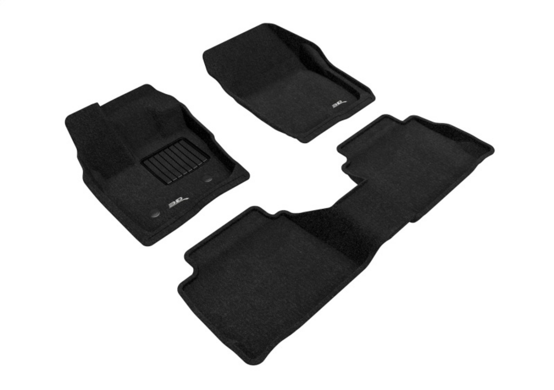 Picture of 3D Maxpider 17-20 Ford Fusion Elegant 1st 2nd Row - Floor Mat Set Black