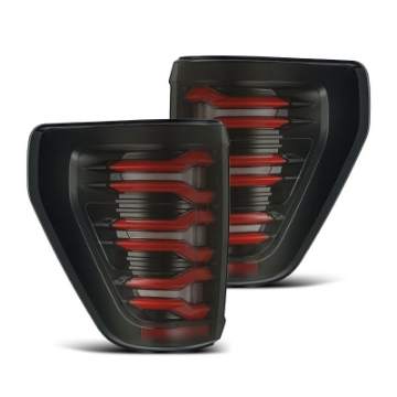 Picture of AlphaRex 21-22 Ford F-150 LUXX LED Taillights Black-Red