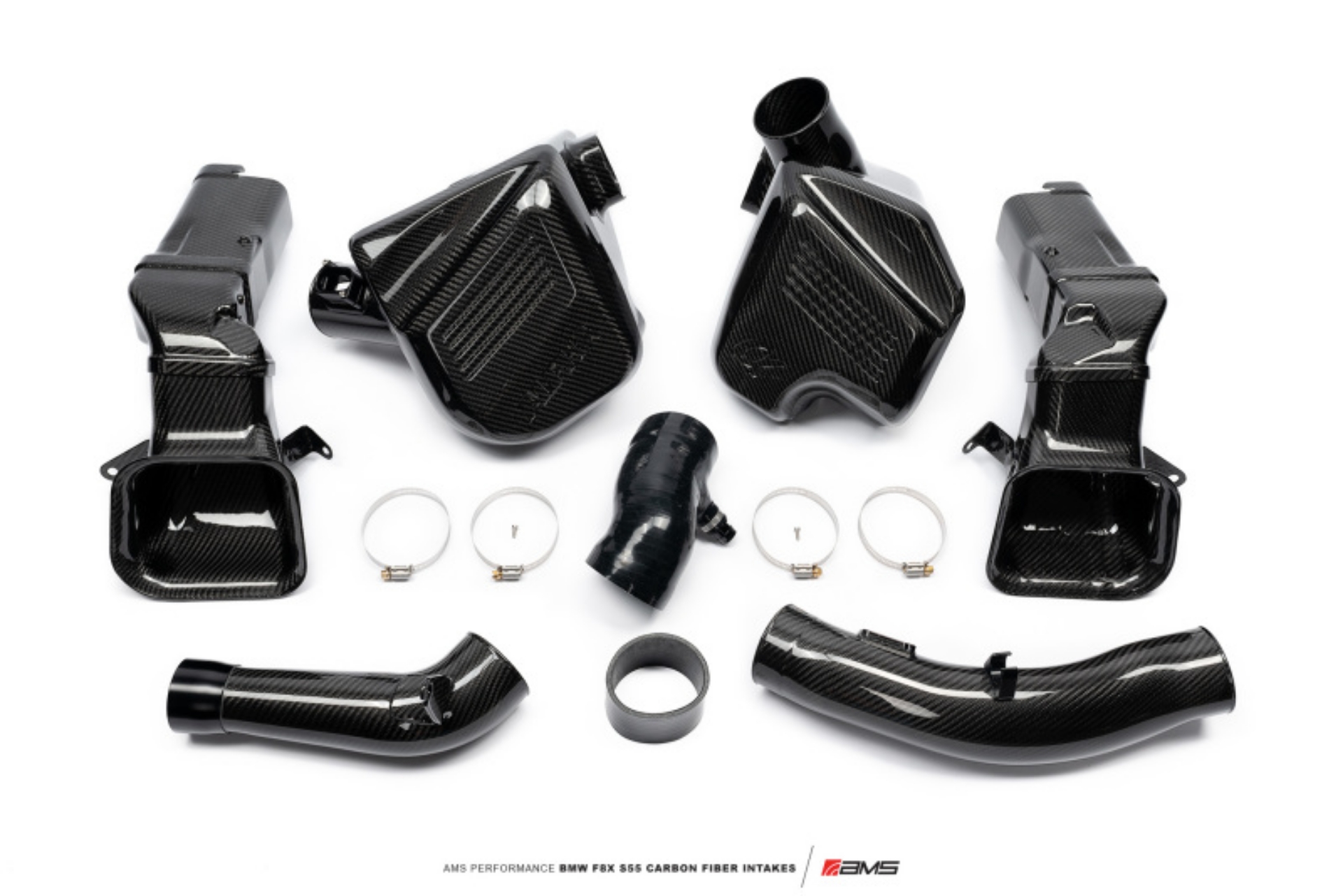 Picture of AMS Performance 15-18 BMW M3 - 15-20 BMW M4 w- S55 3-0L Turbo Engine Carbon Fiber Intake