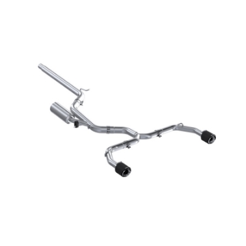 Picture of MBRP 2022 VW Golf GTI MK8 T304 SS 3in Cat-Back Exhaust 2-5in Dual Split Rear w- Carbon Fiber Tips