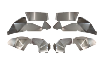 Picture of Fishbone Offroad 2018+ Jeep Wrangler JL Front-Rear Set of 4 Aluminum Raw Inner Fenders