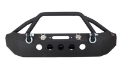 Picture of Fishbone Offroad 07-18 Jeep Wrangler Front Winch Bumper W-LEDs Full Width - Blk Texured Powdercoated