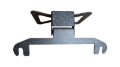 Picture of Fishbone Offroad 2018+ Jeep Wrangler JL - Black Aluminum Hawse Fairlead License Plate Mount