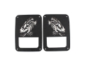 Picture of Fishbone Offroad 07-18 Jeep Wrangler JK - Black Textured Powdercoat Tail Light Covers