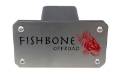 Picture of Fishbone Offroad Hitch Cover - 2In Hitch - Black Powdercoated Steel