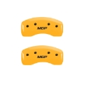 Picture of MGP 4 Caliper Covers Engraved F&R MGP Yellow finish black Letter