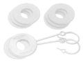Picture of Daystar Fluorescent White Locking D Ring Isolator w-Washer Kit