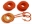 Picture of Daystar Fluorescent Orange D Ring Isolator w-Lock Washer Kit