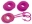 Picture of Daystar Fluorescent Pink D Ring Isolator w-Lock Washer Kit
