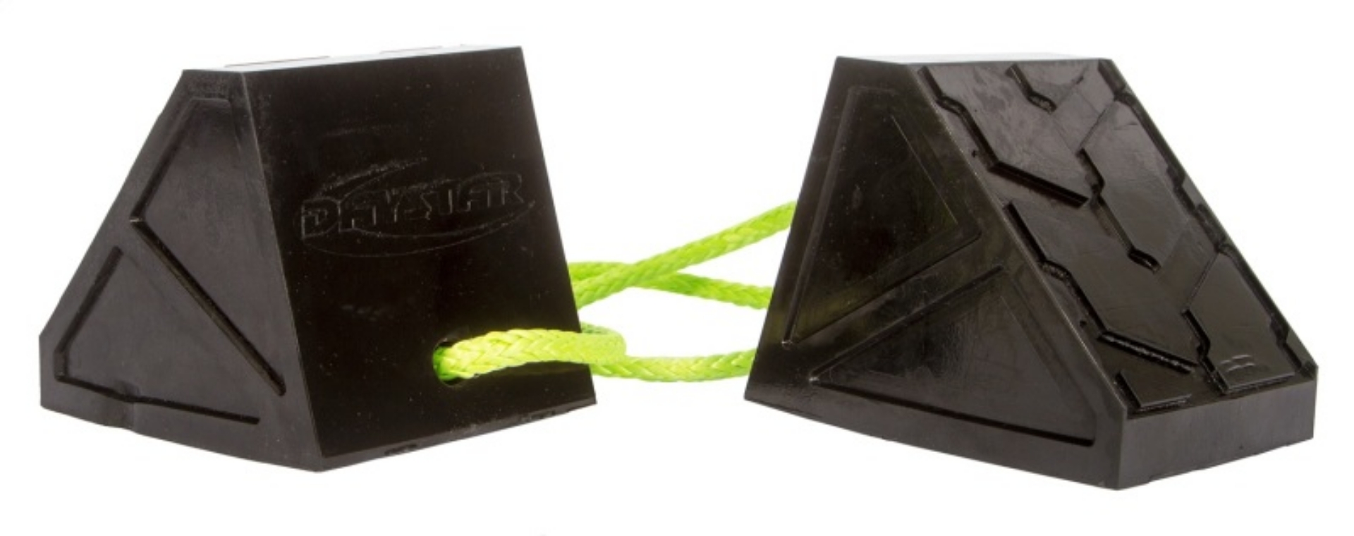 Picture of Daystar Dual Wheel Chock With 3 Foot Plasma Rope Tether