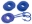 Picture of Daystar Blue Locking D Ring Isolator w-Washer Kit