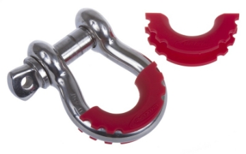 Picture of Daystar D-Ring Shackle Isolator Red Pair