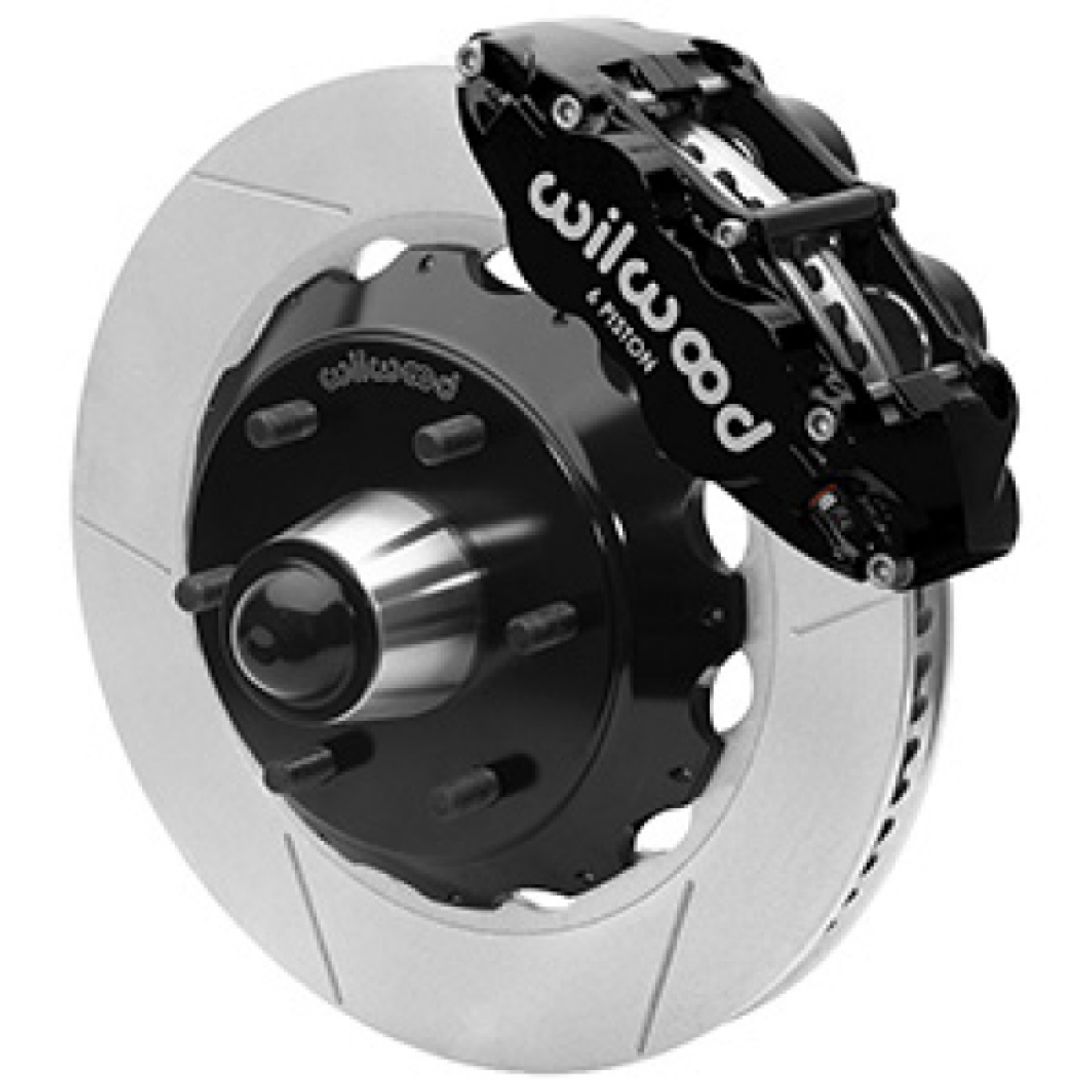 Picture of Wilwood 63-87 C10 CPP Spindle FNSL6R Front BBK 14in Slotted 6x5-5 BC - Black