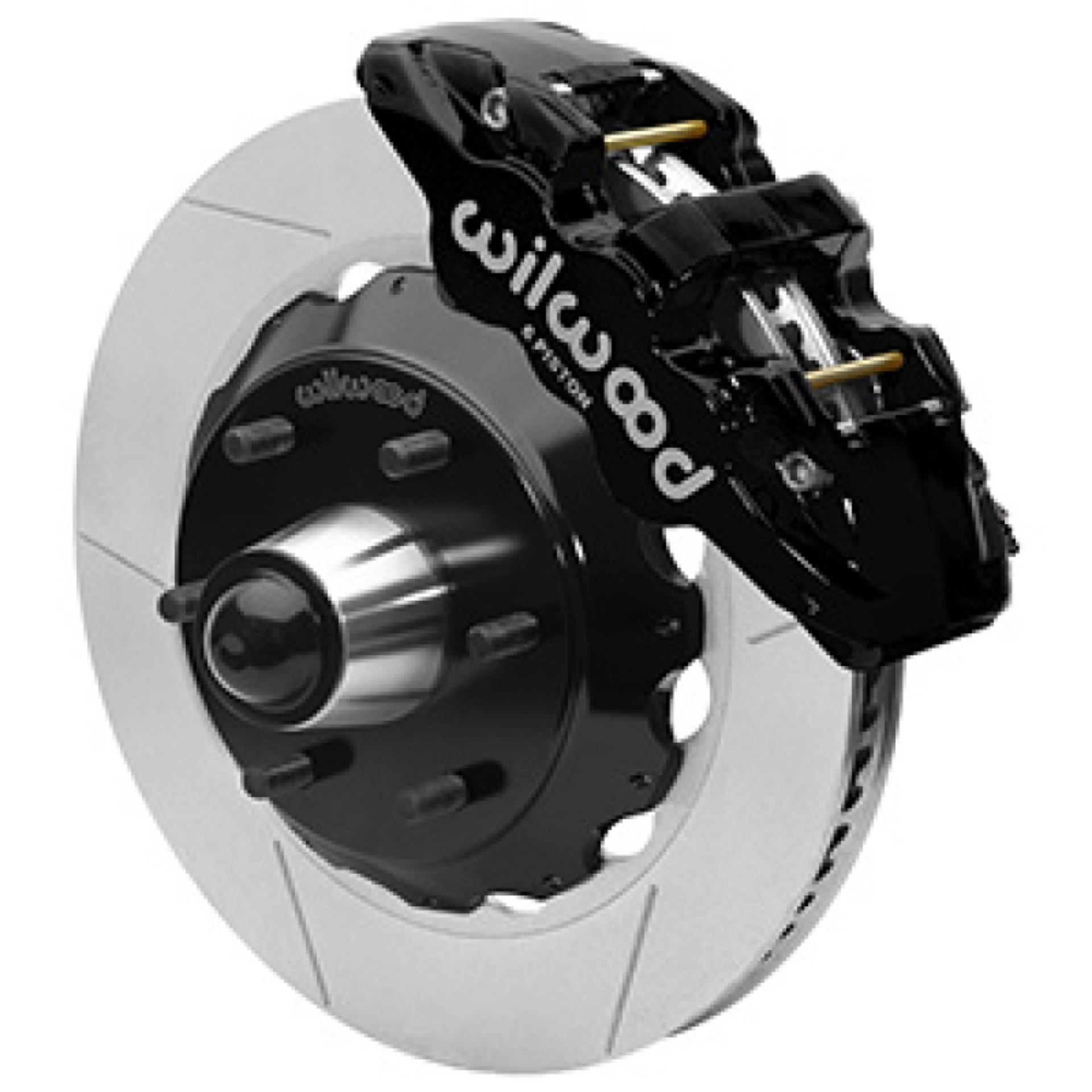Picture of Wilwood 63-87 C10 CPP Spindle AERO6 Front BBK 14in Slotted 6x5-5 BC - Black