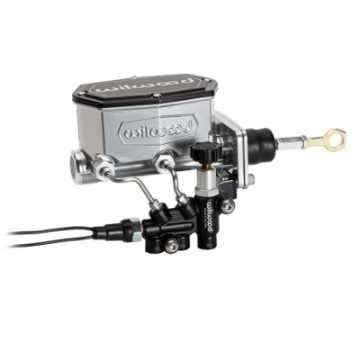 Picture of Wilwood Mopar Compact Tandem M-C Kit w- Combination Valve & Pushrod 15-16in Bore - Chrome