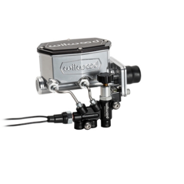 Picture of Wilwood Mopar Compact Tandem Master Cylinder Kit w- Combination Valve 1in Bore - Chrome