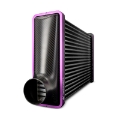 Picture of Mishimoto Universal Carbon Fiber Intercooler - Matte Tanks - 450mm Silver Core - C-Flow - GR V-Band