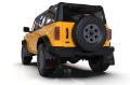 Picture of Rally Armor 21-25 Ford Bronco Plstc Bmpr + RB - NO Rptr-Sprt Blk Mud Flap w-Cy Orange Logo