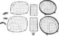 Picture of Kentrol 97-06 Jeep Wrangler TJ Wire Mesh Guard Set 6 Pieces - Powdercoat Black