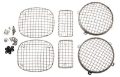 Picture of Kentrol 97-06 Jeep Wrangler TJ Wire Mesh Guard Set 6 Pieces - Polished Silver