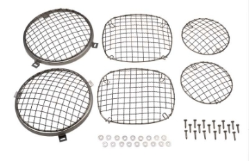 Picture of Kentrol 76-86 Jeep Wire Mesh Guard Set 6 Pieces CJ - Polished Silver