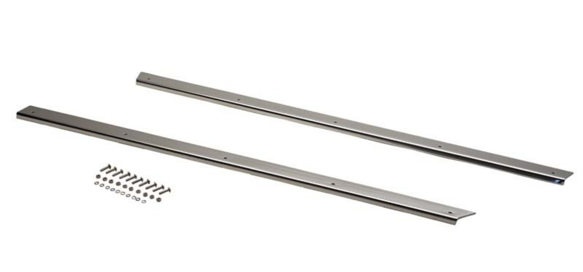Picture of Kentrol 87-95 Jeep Wrangler YJ Rocker Guards Pair - Polished Silver