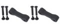 Picture of Kentrol 97-06 Jeep Wrangler TJ Replacement Hood Catch Rubbers Pair - Textured Black