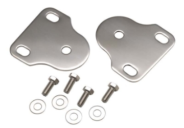 Picture of Kentrol 76-95 Jeep CJ-Wrangler YJ Interior Windshield Brackets Pair - Polished Silver