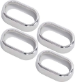 Picture of Kentrol 07-10 Jeep Wrangler JK Interior Door H-le Bezels 4 Pieces - Polished Silver