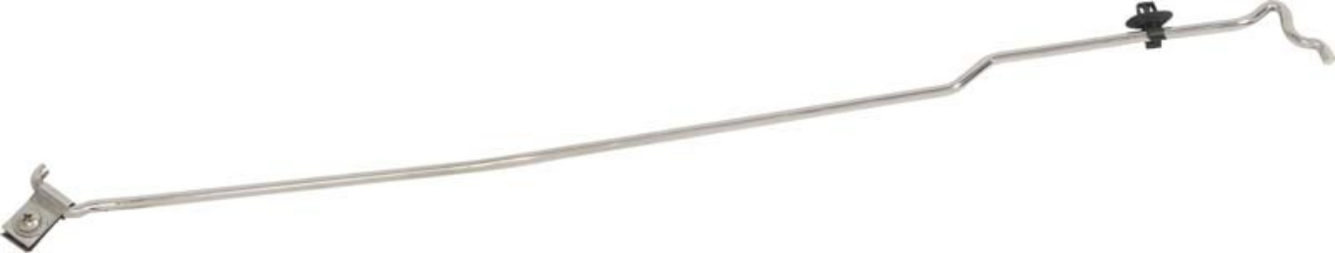 Picture of Kentrol 07-18 Jeep Wrangler JK Hood Prop Rod - Polished Silver