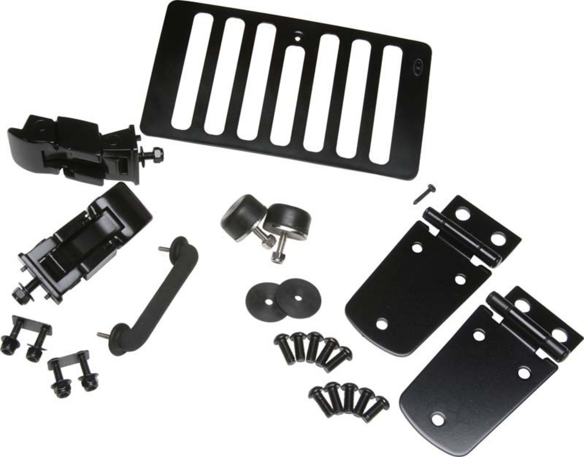Picture of Kentrol 98-06 Jeep Wrangler TJ Hood Kit - Powdercoat Black