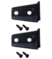 Picture of Kentrol 07-18 Jeep Wrangler JK Hood Hinge Overlays Pair- Textured Black