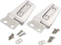 Picture of Kentrol 07-18 Jeep Wrangler JK Hood Hinge Pair - Polished Silver
