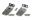 Picture of Kentrol 97-06 Jeep Wrangler TJ Hood Hinge Pair - Polished Silver