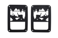 Picture of Kentrol 07-18 Jeep Wrangler JK Heritage Taillight Guard- Textured Black