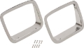 Picture of Kentrol 87-95 Jeep Wrangler YJ Headlight Bezels Pair - Polished Silver
