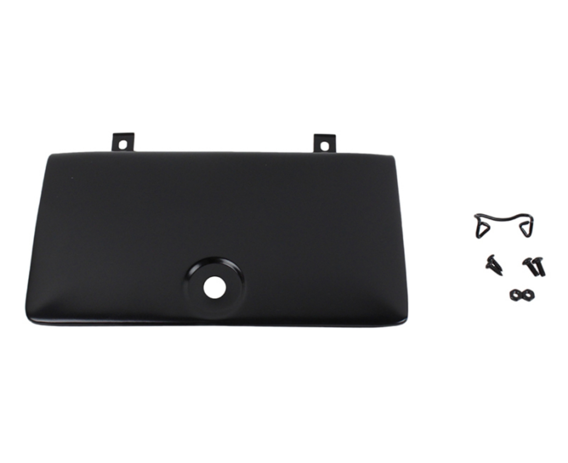 Picture of Kentrol 72-86 Jeep CJ Glove Box Door Use with OE Key Lock - Powdercoat Black