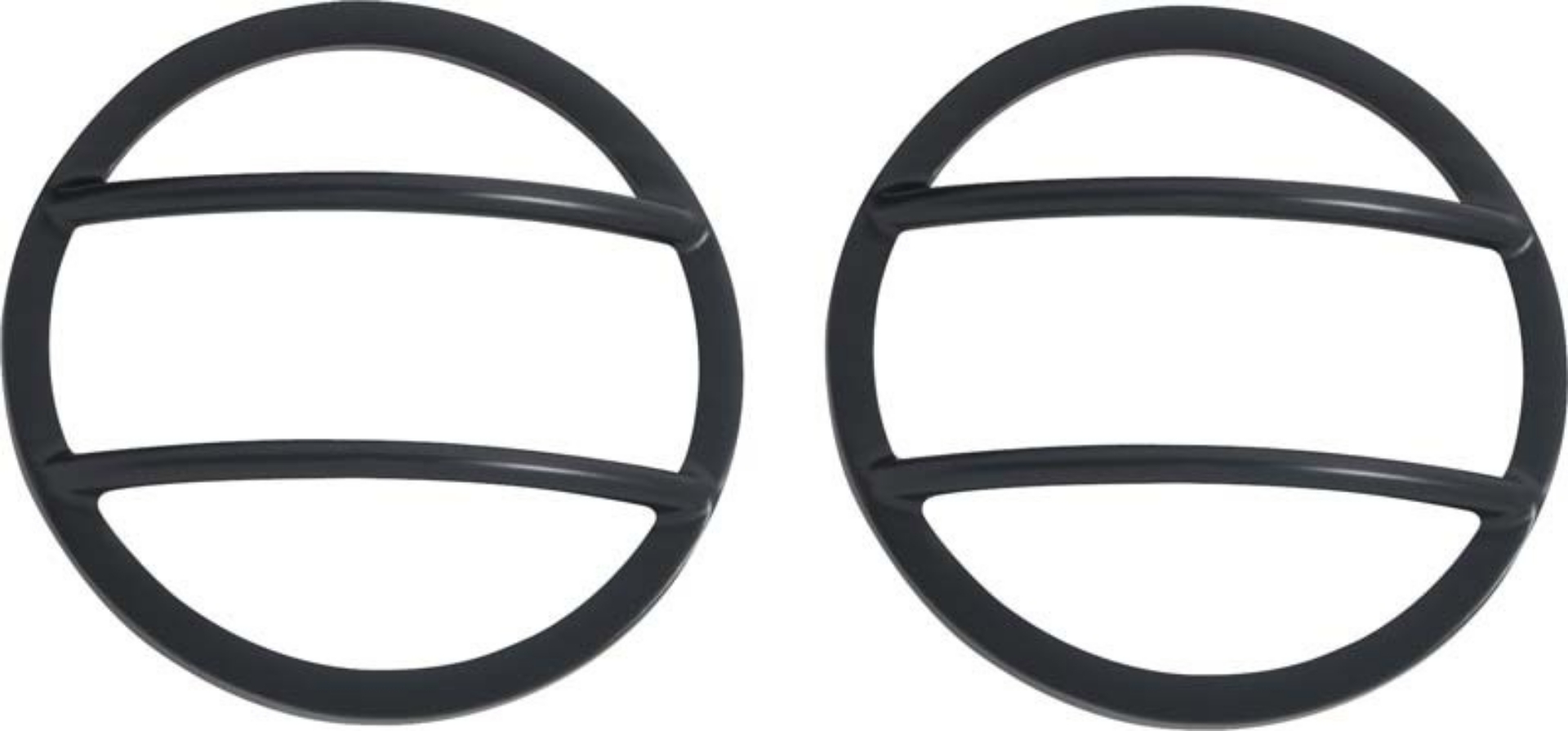 Picture of Kentrol 07-18 Jeep Wrangler JK Fog Light Cover Pair - Powdercoat Black