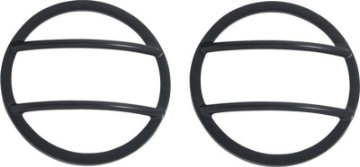 Picture of Kentrol 07-18 Jeep Wrangler JK Fog Light Cover Pair - Powdercoat Black