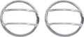 Picture of Kentrol 07-18 Jeep Wrangler JK Fog Light Cover Pair - Polished Silver