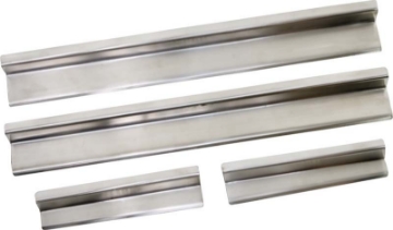 Picture of Kentrol 07-18 Jeep Wrangler JK Entry Guards 4 Pieces 4 Door - Polished Silver