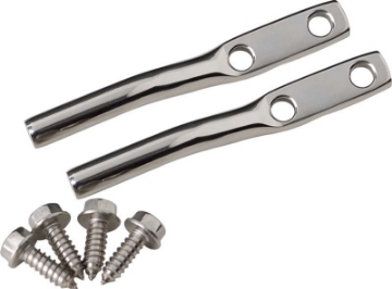 Picture of Kentrol 97-06 Jeep Wrangler TJ Door Strap Pins Pair - Polished Silver