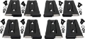 Picture of Kentrol 07-18 Jeep Wrangler JK Door Hinge Set 8 Pieces 4 Door - Powdercoat Black