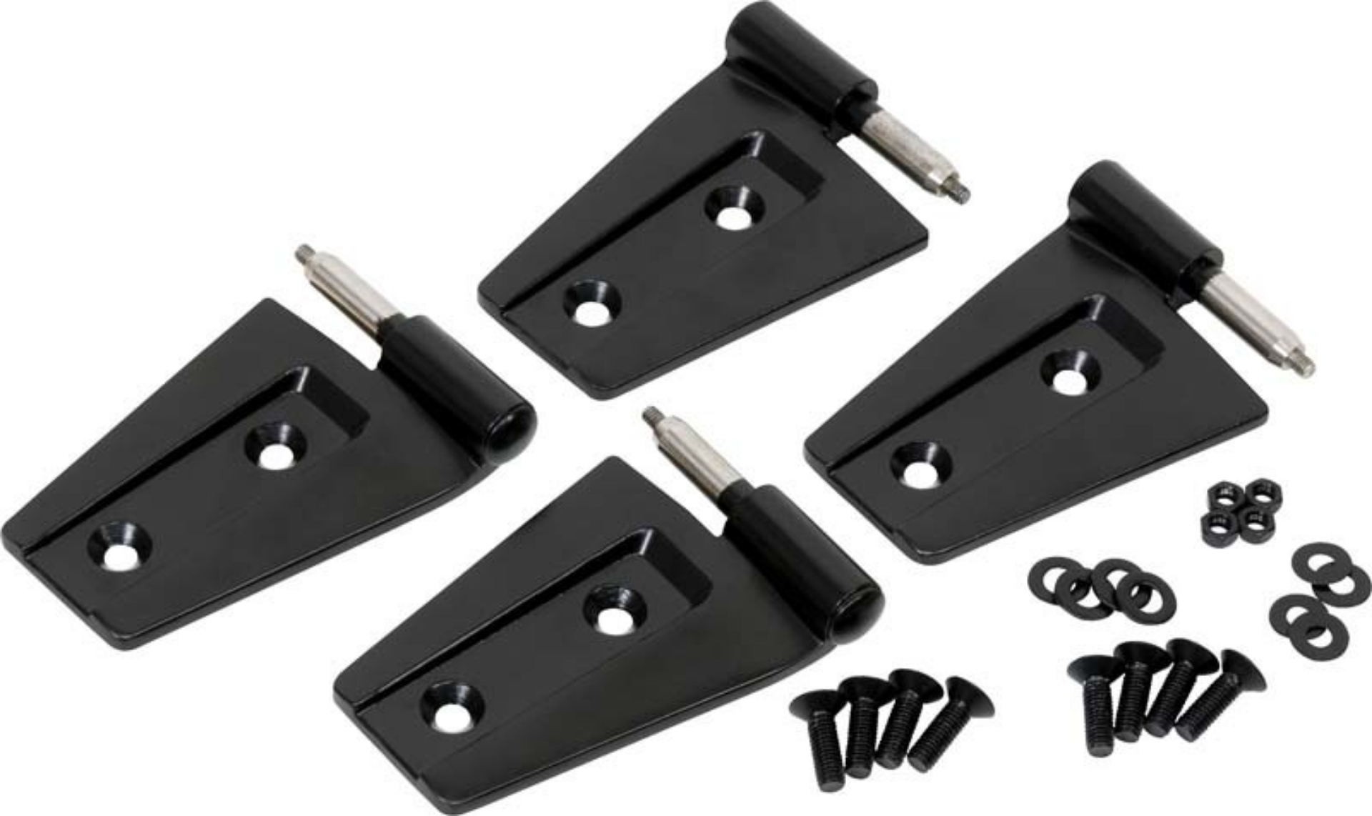 Picture of Kentrol 07-18 Jeep Wrangler JK Door Hinge Set 4 Pieces 2 Door - Powdercoat Black