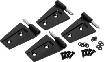 Picture of Kentrol 07-18 Jeep Wrangler JK Door Hinge Set 4 Pieces 2 Door - Powdercoat Black