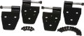 Picture of Kentrol 97-06 Jeep Wrangler TJ Door Hinge Set 4 Pieces - Powdercoat Black