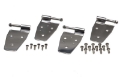 Picture of Kentrol 97-06 Jeep Wrangler TJ Door Hinge Set 4 Pieces - Polished Silver