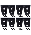 Picture of Kentrol 07-18 Jeep Wrangler JK Door Hinge Overlays 8 Pieces 4 Door - Textured Black