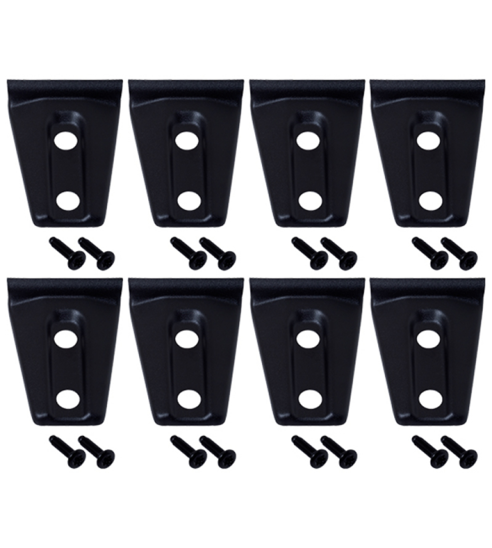 Picture of Kentrol 07-18 Jeep Wrangler JK Door Hinge Overlays 8 Pieces 4 Door - Textured Black